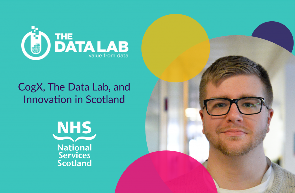 CogX, The Data Lab and Innovation in Scotland with NHS logo