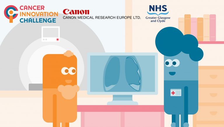 Cancer Innovation Challenge cartoon medical graphic