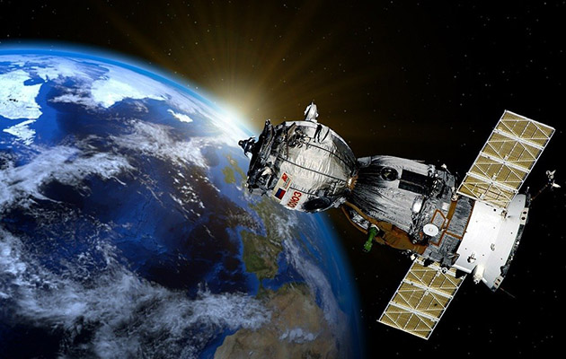 satellite in space - part of new digital tech tool that will gather data for remote working