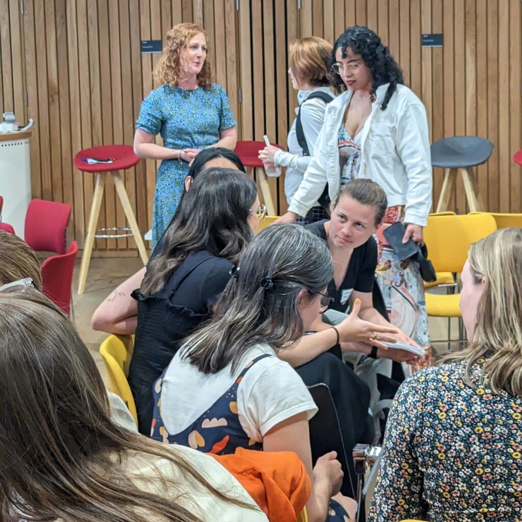 group break out discussion at women in data and ai event