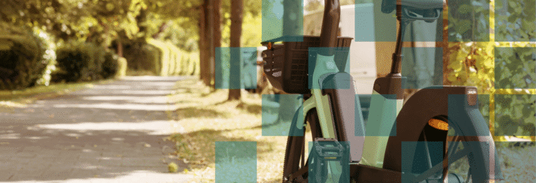 A photo of a bike on a path